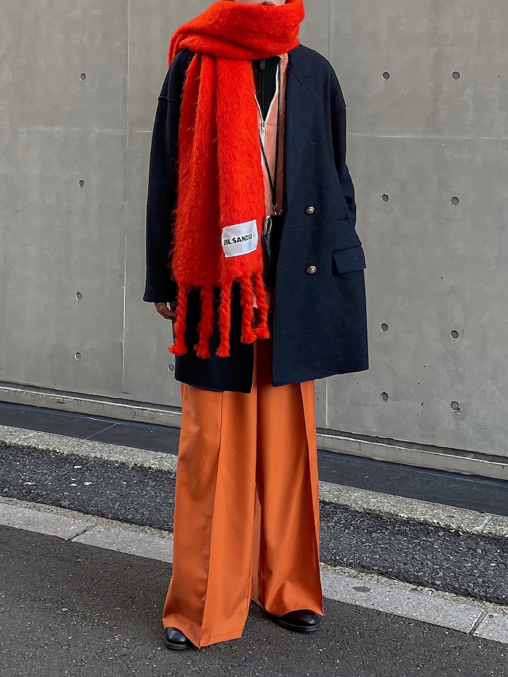renya｜JIL SANDERのマフラーを使ったコーディネート - WEAR
