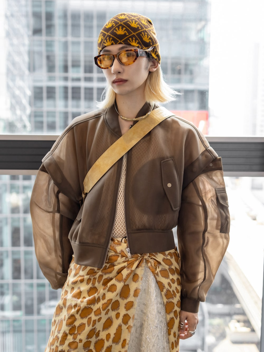 パンツ Seyto - jacquard glossy wide flare pants seyto（セイト）の「Jacquard glossy wide flare pants