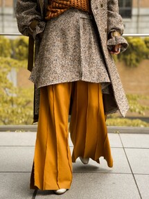 Herringbone tweed over long coat / ヘリンボーンツイードオーバー