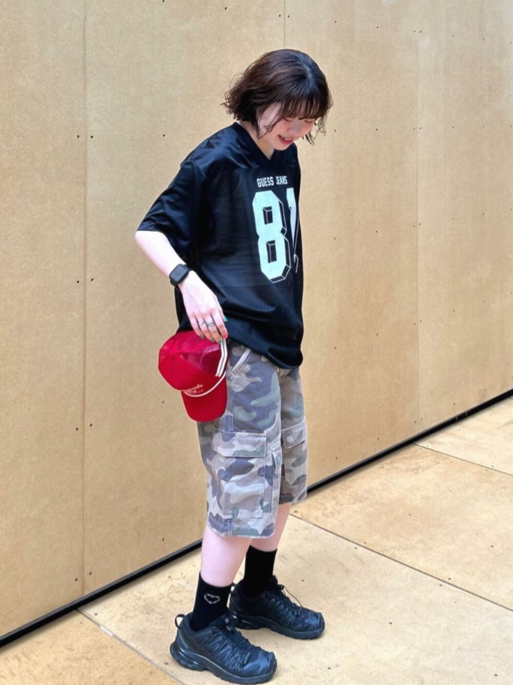 【ブラック(JBLK)】GUESS Originals カーゴ ハーフパンツ (M)Twill Cargo Short GUESS｜GUESS Originals カーゴ ハーフパンツ (M)Twill Cargo Short