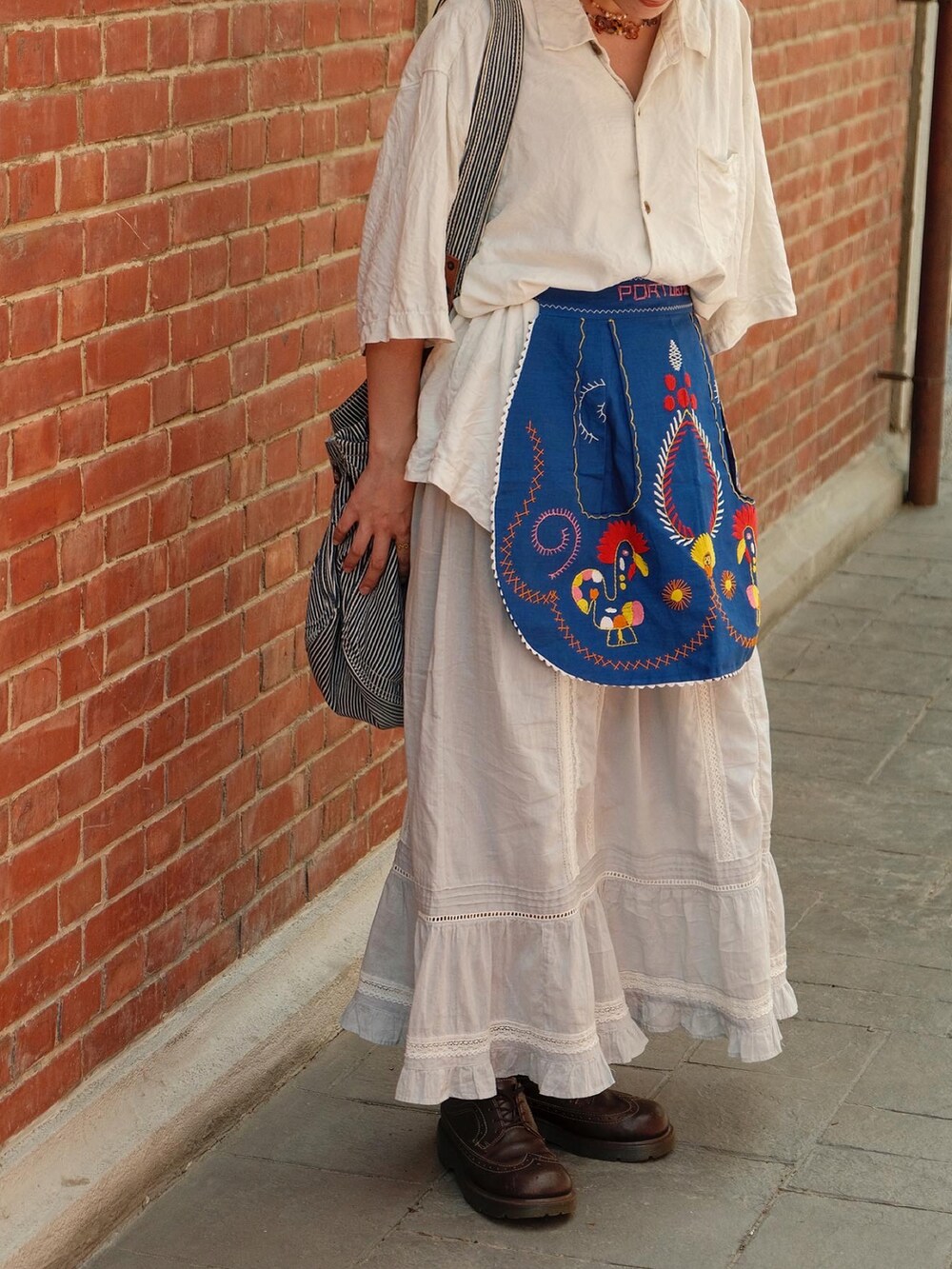 「ootd、夏、街頭穿搭、vintage、古着MIX、日系極簡、古着コーデ、古着女子」|「Tommy Bahamaのアイテム(シャツ/ブラウス、グリーン系)」を使った、Yuさん(レディース・158cm)の夏コーディネートの2枚目の写真