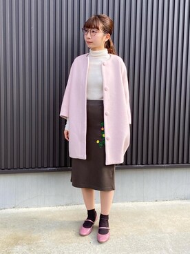 TSURU by Mariko Oikawaのノーカラーコートを使ったレディース人気