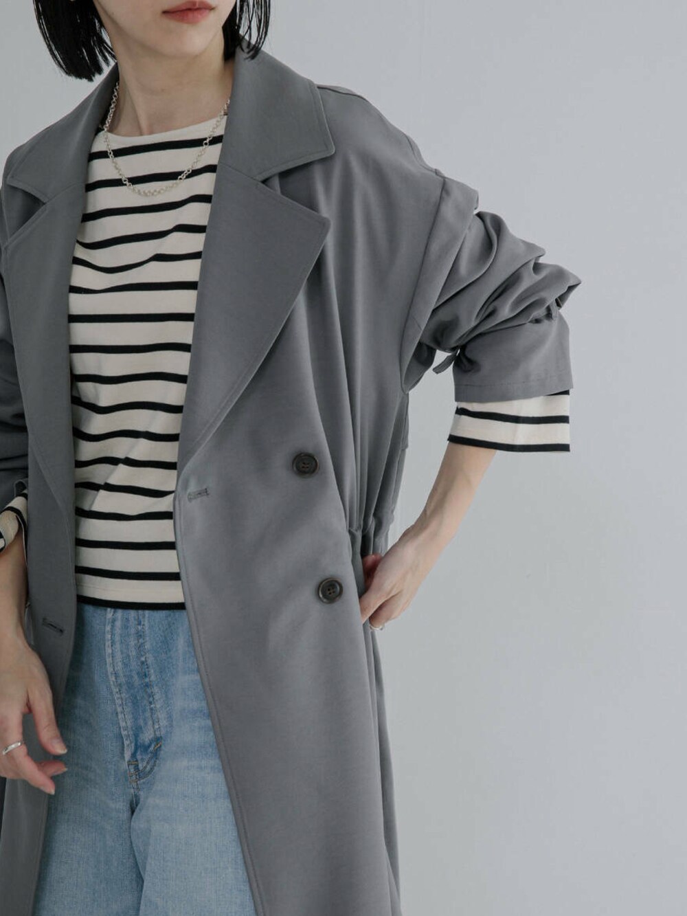 mackey(URBAN RESEARCH)｜URBAN RESEARCHのトレンチコートを使った