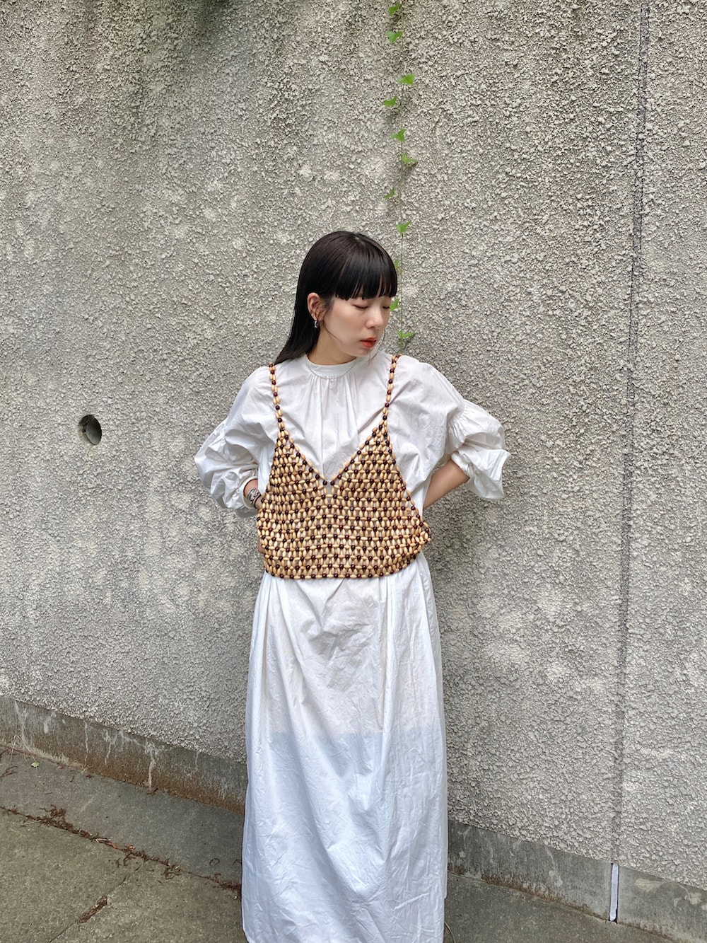 6（ロク）の「＜6(ROKU)＞WOOD BEADS MOTIF BRA/トップス（その他 