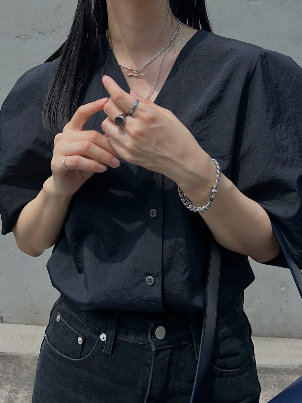 「ダニエルウェリントン、PR、DWコーデ、DanielWellington」｜「Daniel WellingtonのJolie Chain 15.4x18.2MM ローズゴール／ゴールド／シルバー（アナログ腕時計、シルバー系）」を使った、RIKAさん（レディース・168cm）の秋コーディネートの3枚目の写真