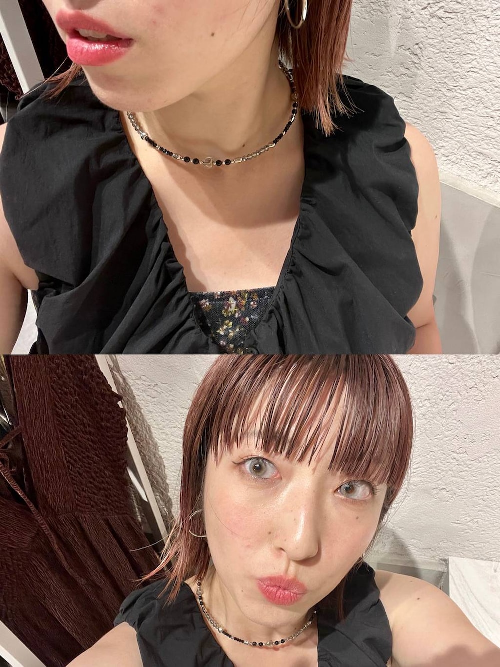 ブラック系のシャツ/ブラウス、ブラック系のその他パンツ、ブラック系のサンダルを着用したレディースの夏コーディネートの5枚目の写真