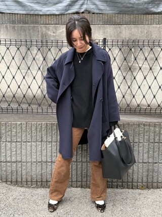 リバー ポンチョコート 23FWを使った人気ファッションコーディネート