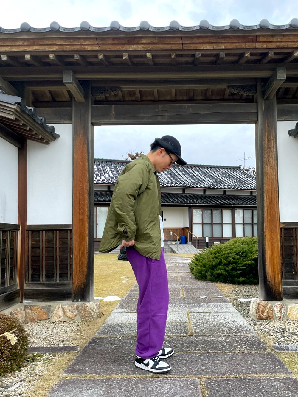 はかた　Supreme パープル チェック ワークパンツ Supreme（ワークパンツ/カーゴパンツ ・ パープル/紫色系）の
