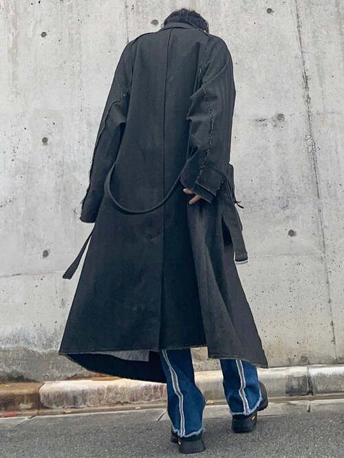 kooi コート ぎっちゃん｜KOOIのステンカラーコートを使ったコーディネート - WEAR