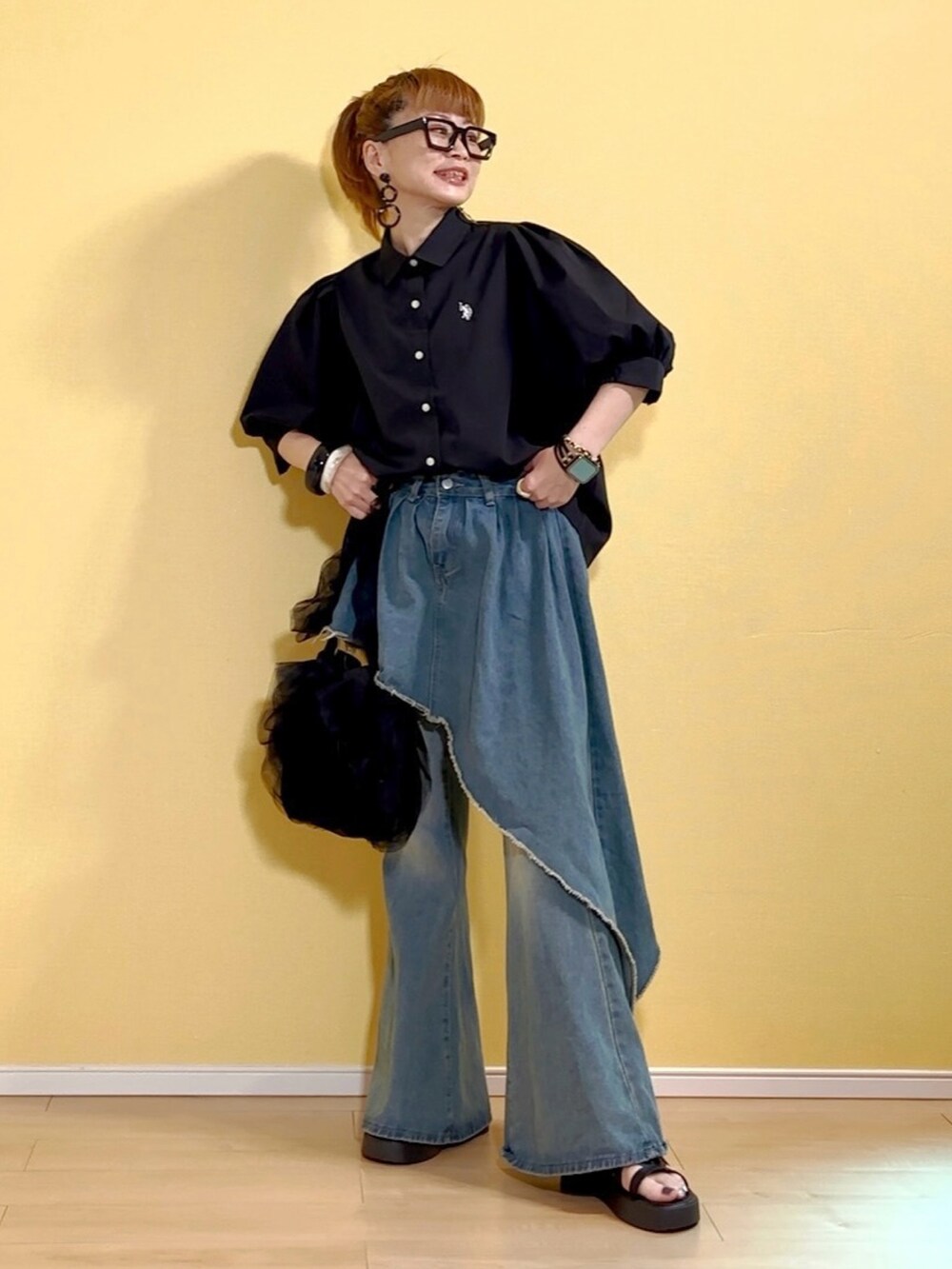 ぽんさん専用ページです U．S． POLO ASSN．】ボリューム袖シャツブラウス[品番