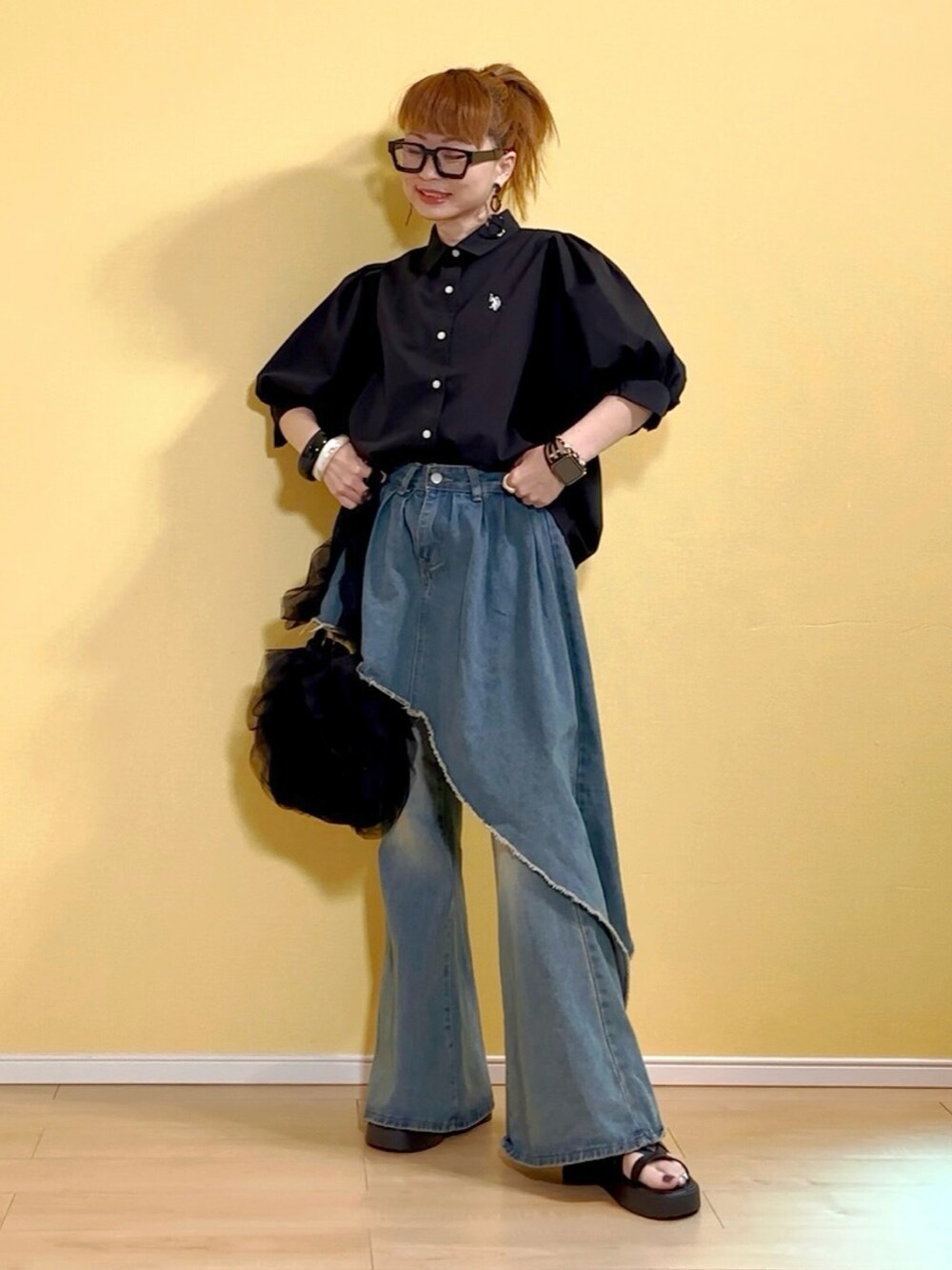 ☆ KKNページ☆ セール】GeeRA別注【U.S. POLO ASSN.】ボリューム袖シャツ