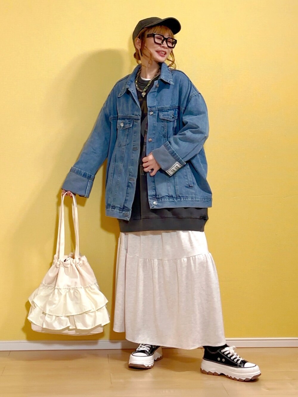 高野軍曹｜AMO-RINのデニムジャケットを使ったコーディネート - WEAR