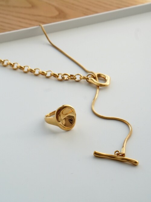 TEN.×CLANE TWIG CHAIN NECKLACE （Twig Necklace, Linden