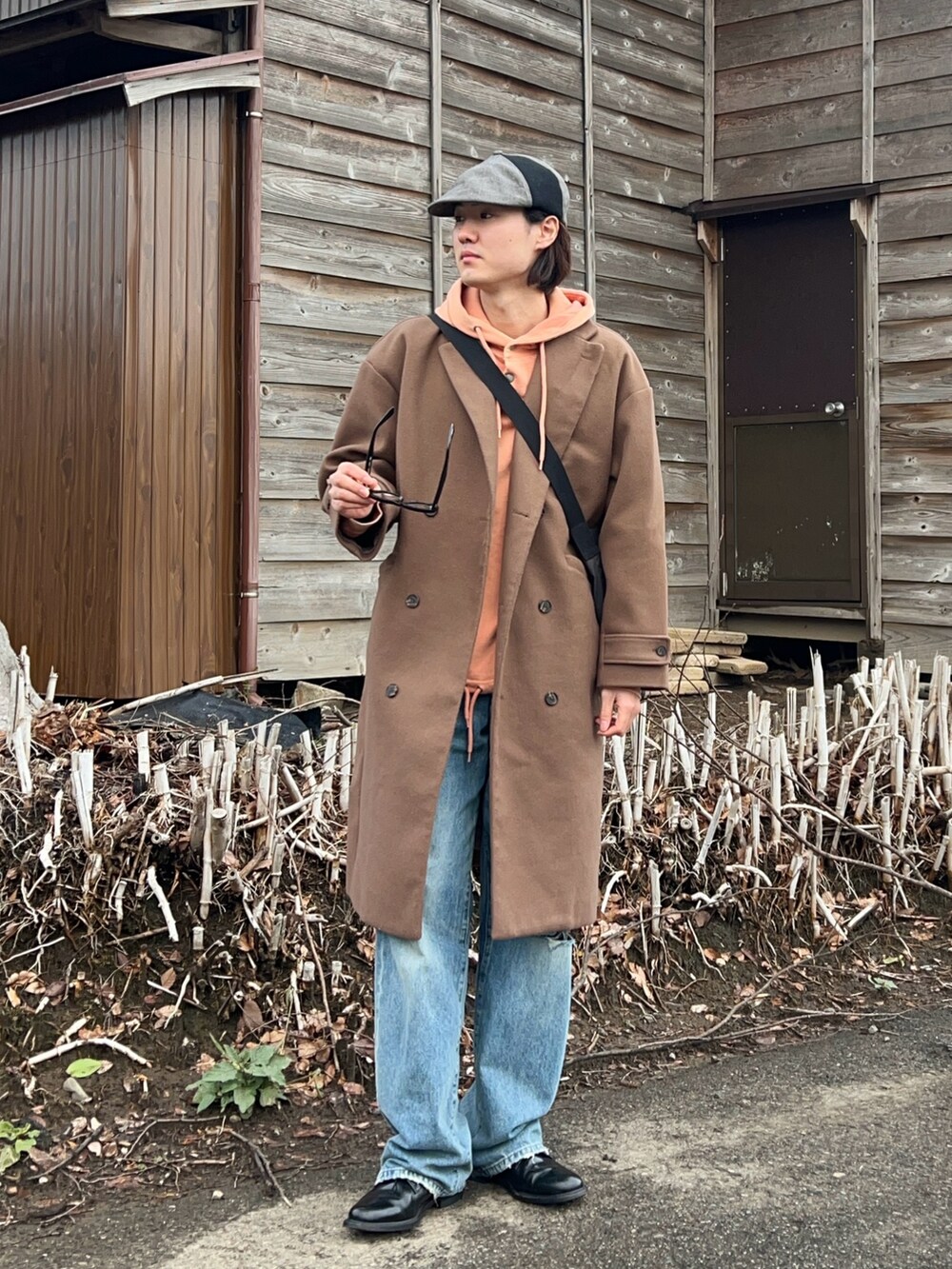 Casper John 今季メルトンダブルチェスターコート Casper John ⁄ メルトンダブルチェスターコート