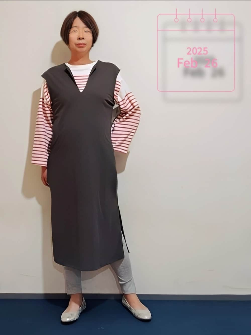 「ロゴスウェット、ロングスカート、ブラウス、ニット、チュールスカート、ジャンパースカート、タートルネック、ロゴものLovers、ドット、大人コーデ、オフィススタイル」|「classicalelfの甘めカジュアル。リバーシブル2way チュールフロッキードット×サテンプリーツスカート(スカート、ブラック系)」を使った、🍠ゆみっつ🍠さん(レディース・173cm)の春コーディネートの2枚目の写真