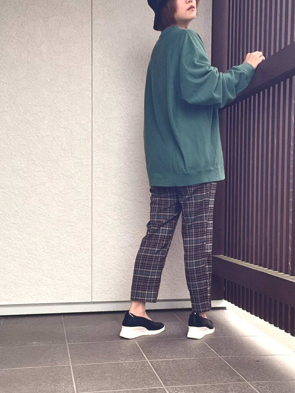 「秋服まるっと大公開、秋服準備はじめました」｜「fitfitのアイテム（シューズ、ブラック系）」を使った、えりりんさん（レディース・161cm）の秋コーディネートの4枚目の写真