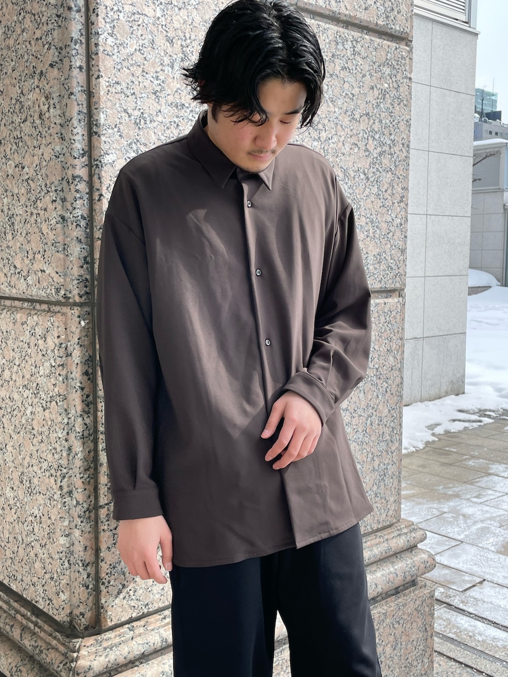 Shu ⠀Iizukaさんの「【2×2セットアップシリーズ】ベネシャンルーズフィットジャケット（Lui's）」を使ったコーディネートの4枚目の写真