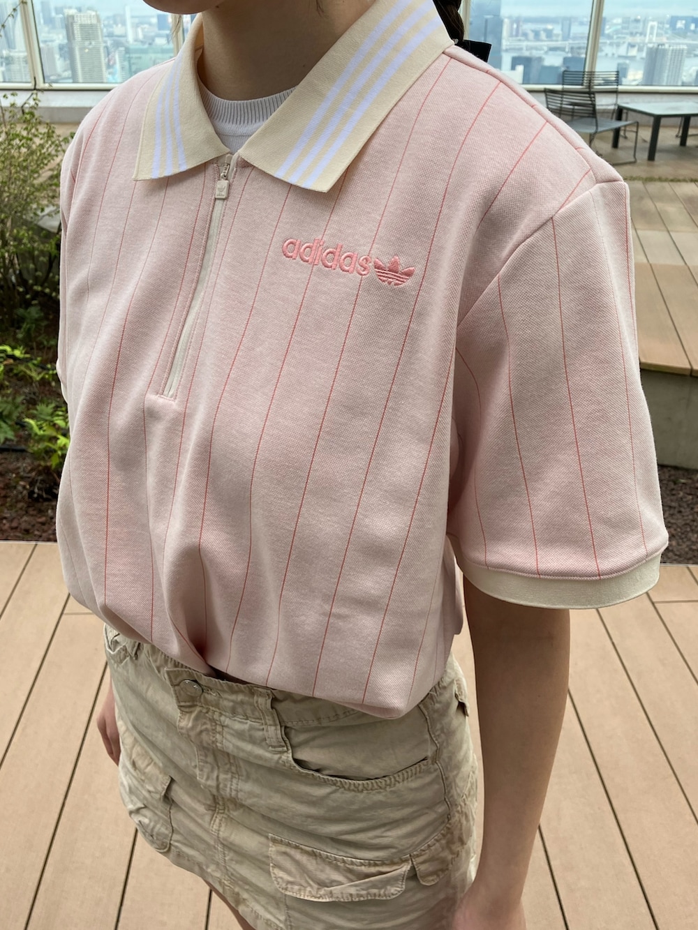 プレミアムポロシャツ、バミューダ / BERMUDAのアディダスコーデ