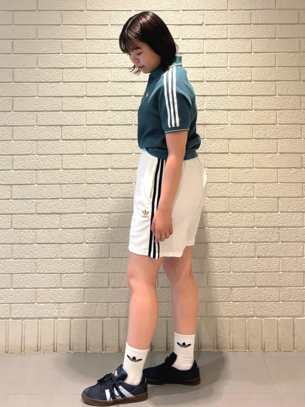 【SEVENTEENドギョム着用】アディダス☆ワッフル ポロシャツ アイボリー. 28adidas-Originals-アディ