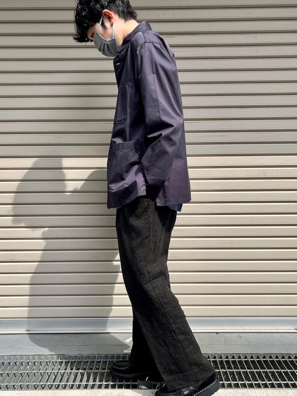 「大人カジュアル、シンプル、休日スタイル、いいね、save、フォローお願いします🤑、春、春コーデ、春服、レイヤード、今日のコーデ」｜「Engineered Garmentsのアイテム（トップス、その他）」を使った、mashrさん（メンズ・171cm）の春コーディネートの2枚目の写真