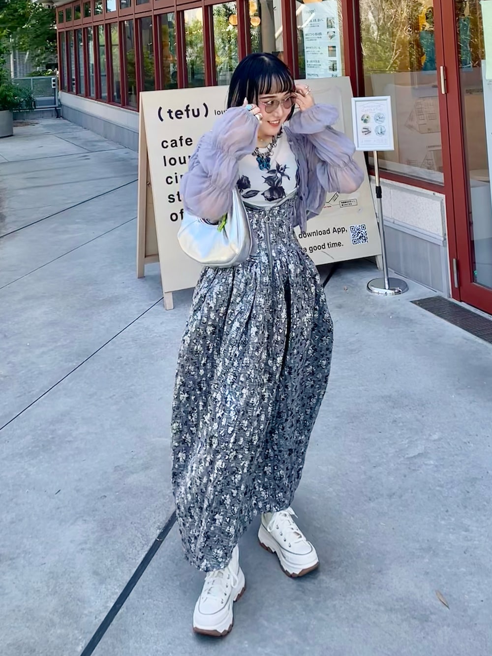 Metallic Flower 2way One-piece Dress/メタリックフラワー2WAY