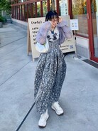 Metallic Flower 2way One-piece Dress/メタリックフラワー2WAY