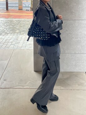 ZARA X MAISON SPECIAL ワイドレッグパンツ　M ZARA × MAISON SPECIALフェイクレザーWIDE LEG パンツ - メルカリ