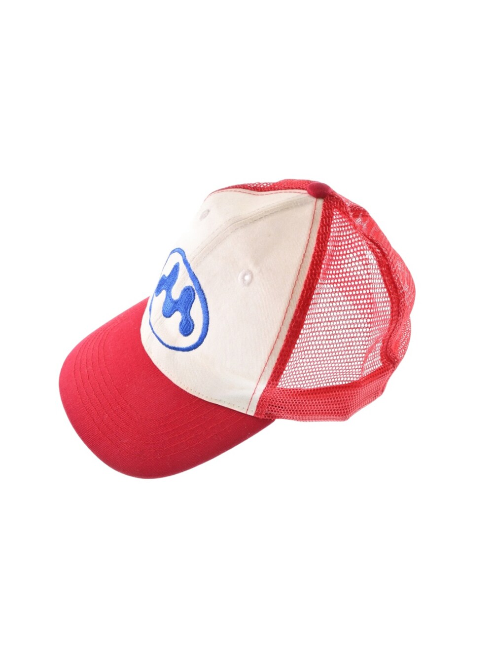 レッド系のキャップを着用したメンズの冬コーディネートの3枚目の写真