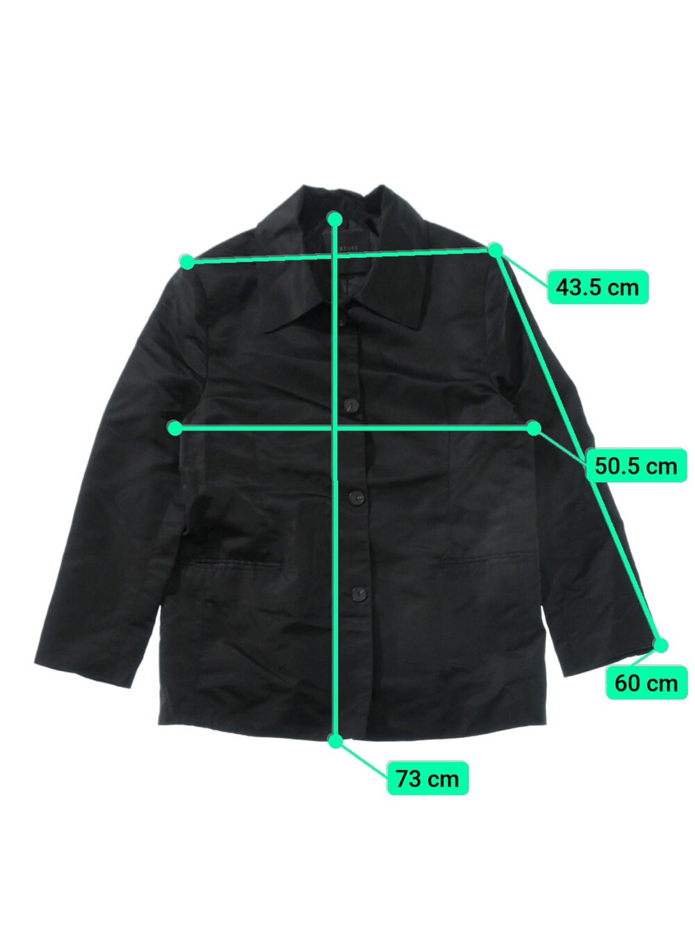 ブラック系のジャケット/アウターを着用したメンズの春コーディネートの4枚目の写真