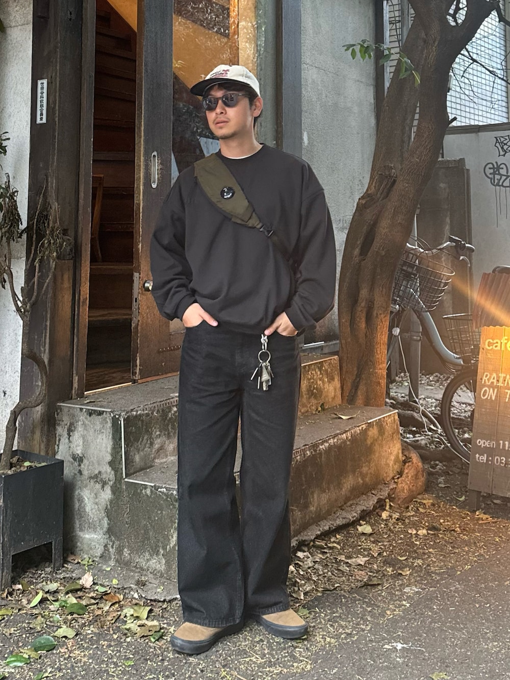 けーすけ｜BONBONのデニムパンツを使った秋コーディネート - WEAR