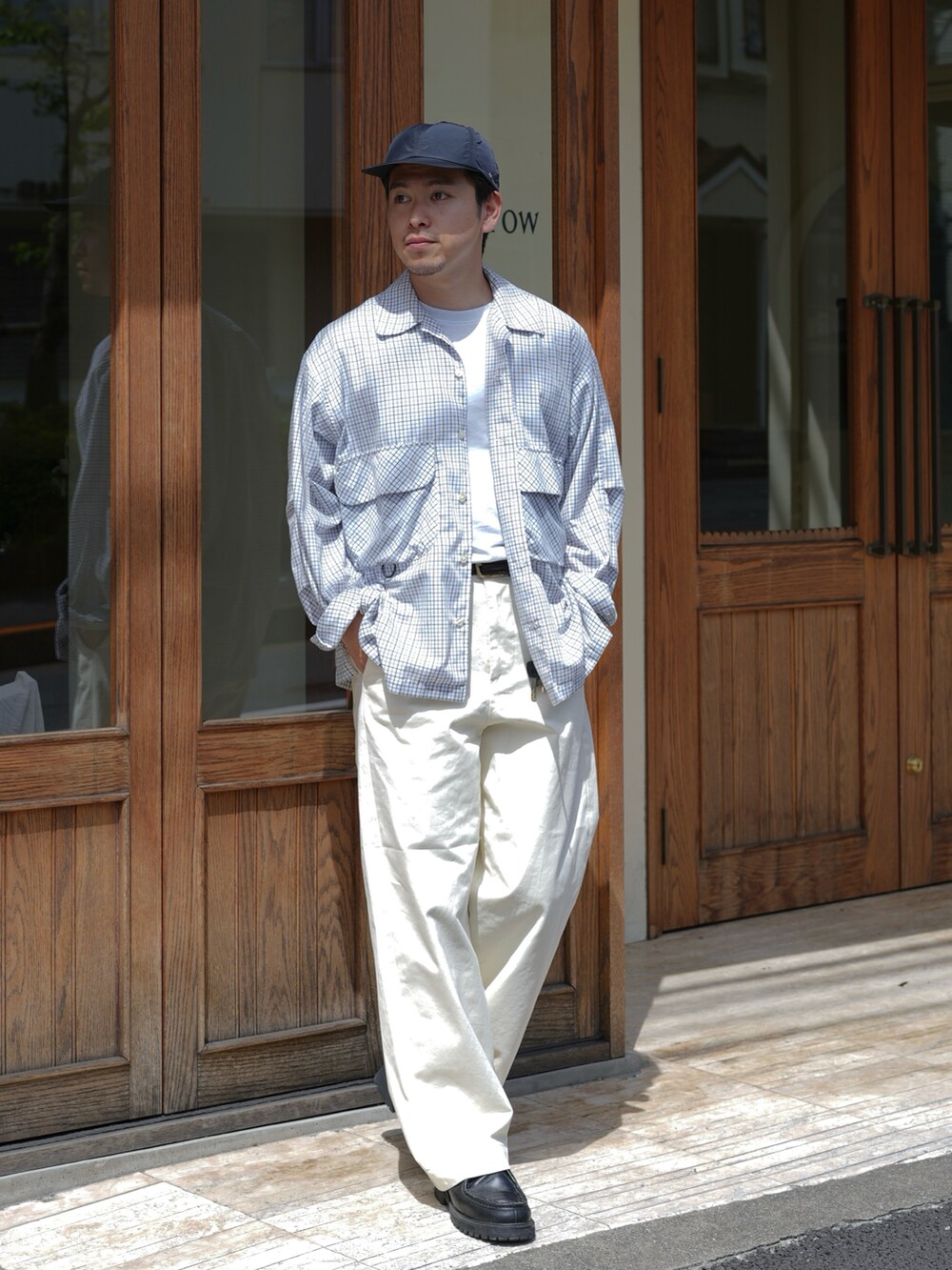 PG × Steven Alan＞ KNOCK BLACK LEATHER/シューズを使ったメンズ人気