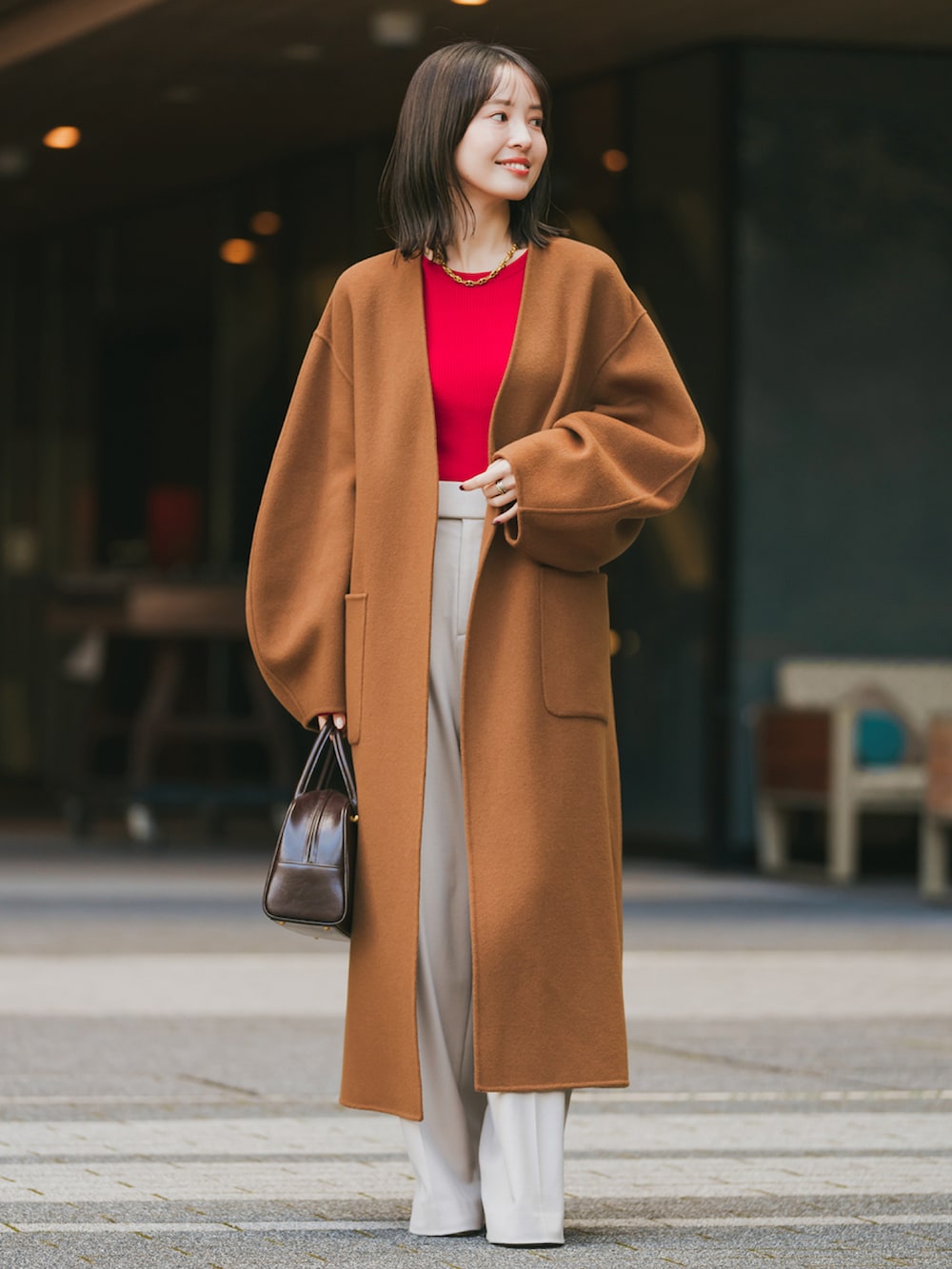 ノーブル　スーパー160パフスリーブロングコート Super160sパフスリーブロングコート | ノーブル(Noble) | マルイウェブ