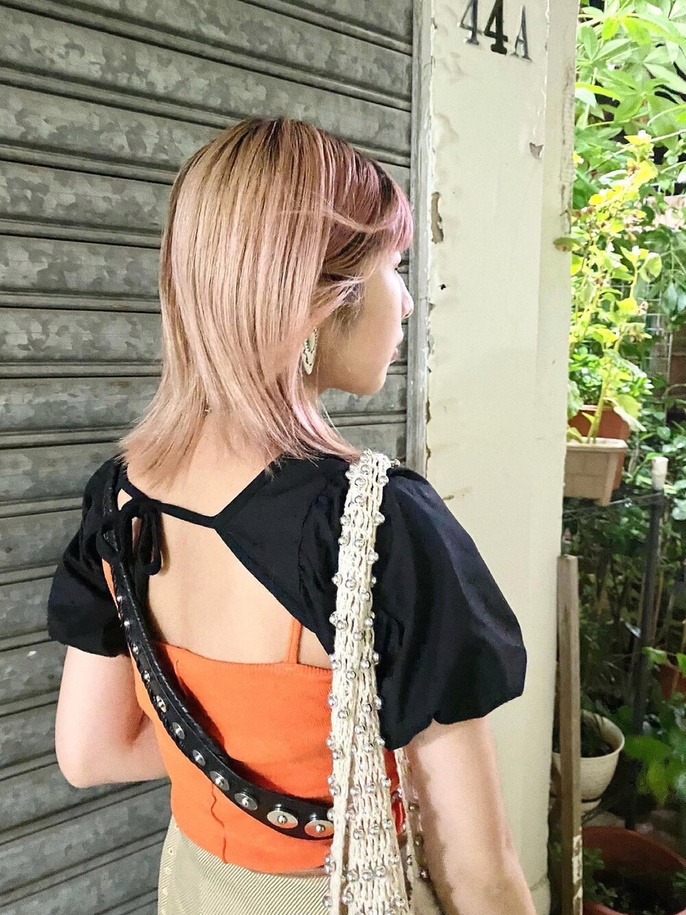 「GRLのアイテム（トップス、ブラック系）」を使った、tsc.ingさん（レディース・165cm）の夏コーディネートの2枚目の写真