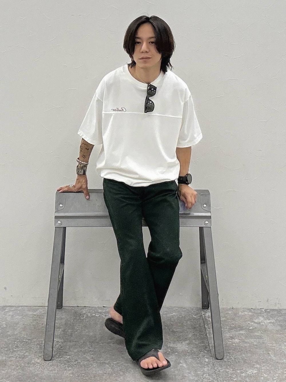 shinossyさんの「【PENDLETON(ペンドルトン)】別注ドローコードバックプリントTシャツ[吸水速乾]（PENDLETON）」を使ったコーディネートの4枚目の写真
