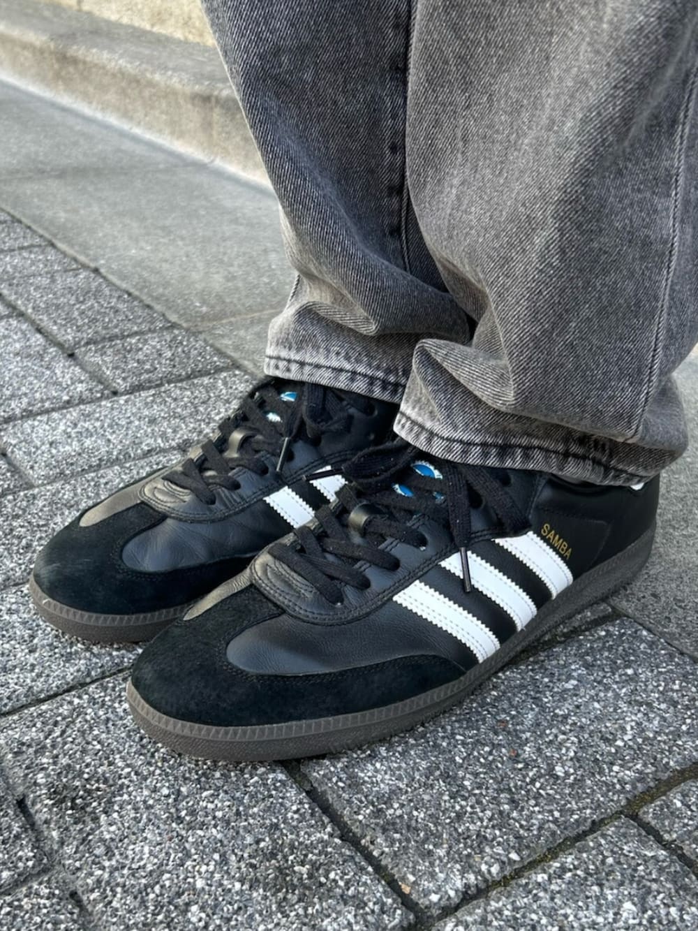 「adidas、アディダス、adidasfootball、サッカー、soccer、フットサル、football、ユニフォーム、サッカー日本代表、日本代表、JFA、samuraiblue、なでしこジャパン、Y-3、adidas×Y-3」｜「adidasのサッカー日本代表 2024 ホーム オーセンティック 長袖ユニフォーム（トップス、ブルー系）」を使った、MRさん（メンズ・177cm）の春コーディネートの2枚目の写真
