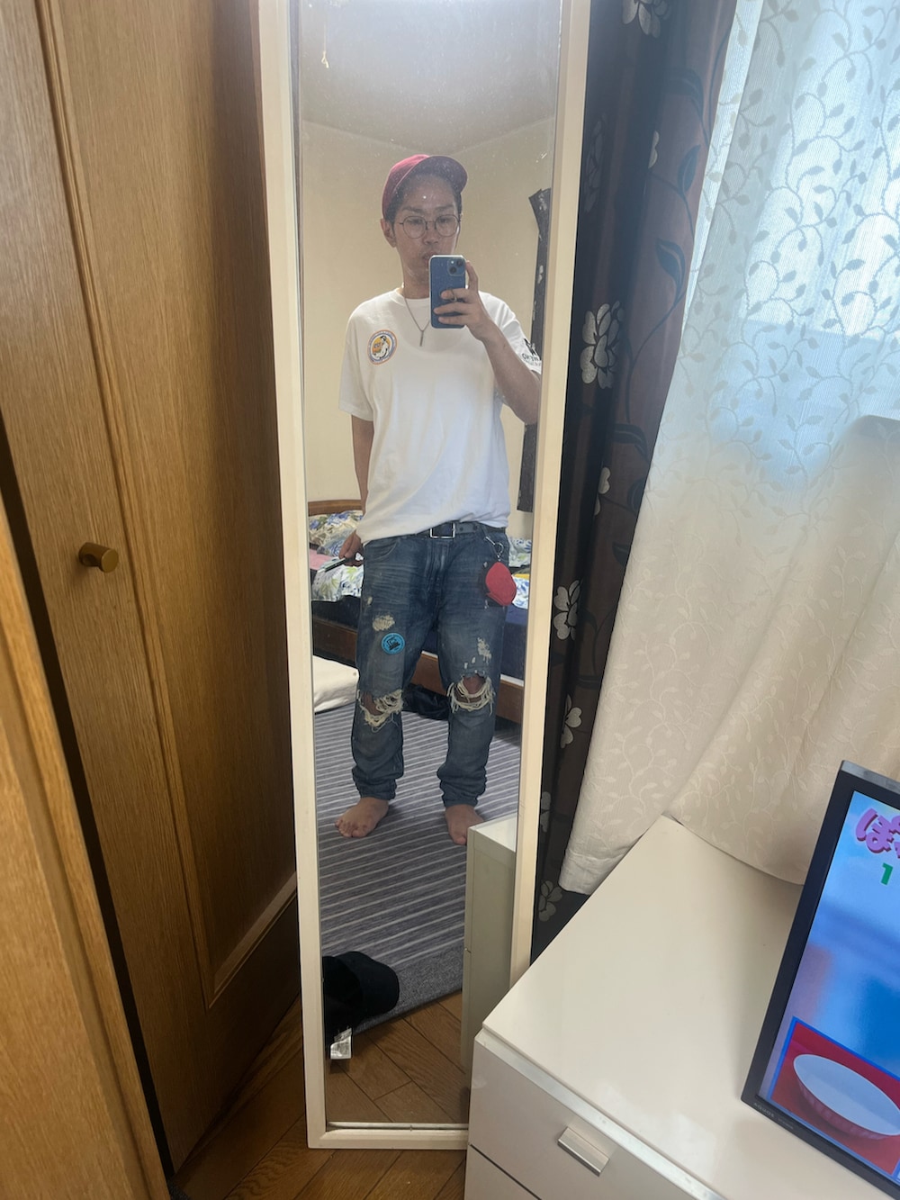 「ボロやのアイテム（Tシャツ/カットソー、ホワイト系）」を使った、nori Yuki  さん（メンズ・167cm）の夏コーディネートの2枚目の写真