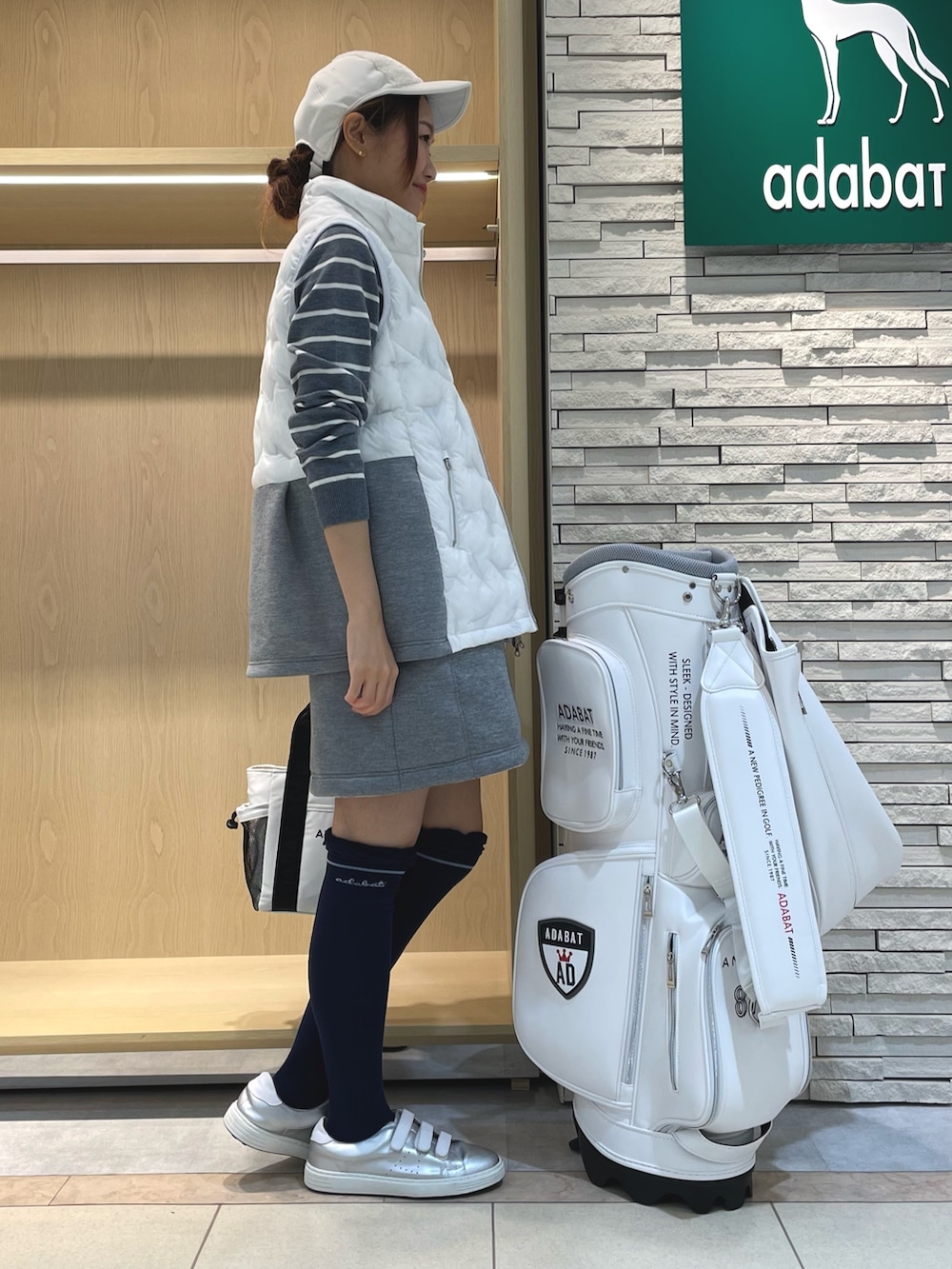 10月限定値下★サウスケープ　上品　レディース ゴルフセーター・グレー　S 特別値下☆サウスケープ 上品 レディース ゴルフセーター・グレー S