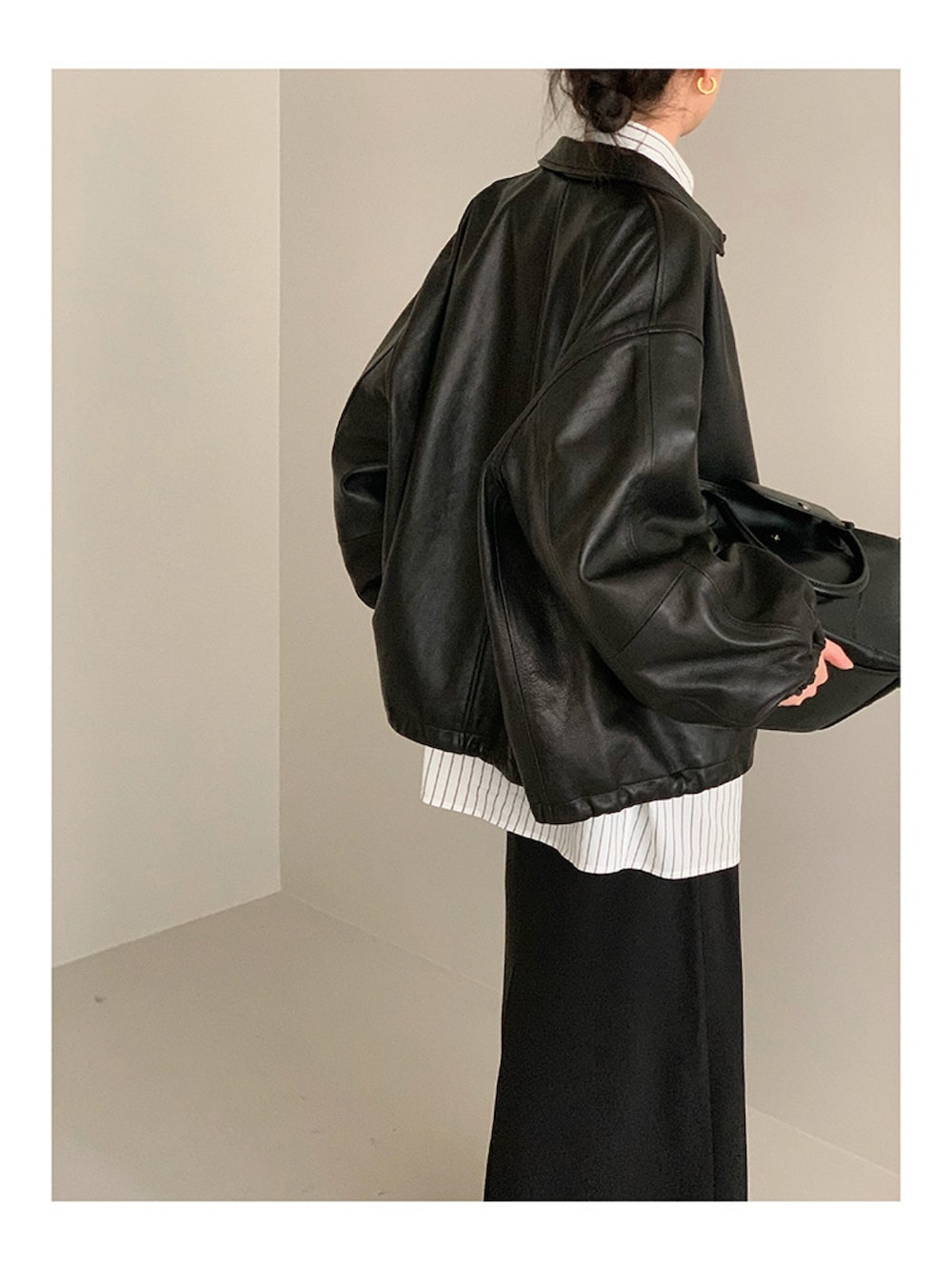 「NEW BALANCEのアイテム（スニーカー、グレー系）」を使った、Rowen Wongさん（レディース・158cm）の春コーディネートの5枚目の写真