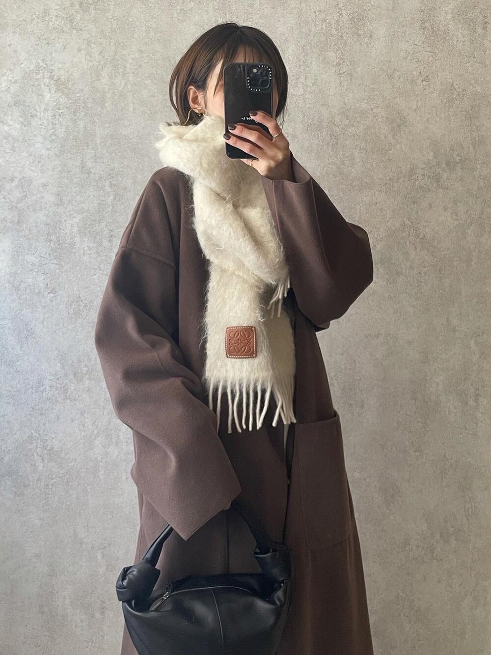 「未来のWEARISTAプロジェクト、PR、mysty woman、LOEWE、BOTTEGA VENETA、GRL、大人カジュアル、ベージュコーデ」｜「GRLのストレッチスクエアトゥショートブーツ（ブーツ、ベージュ系）」を使った、yunさん（レディース・153cm）の秋コーディネートの3枚目の写真