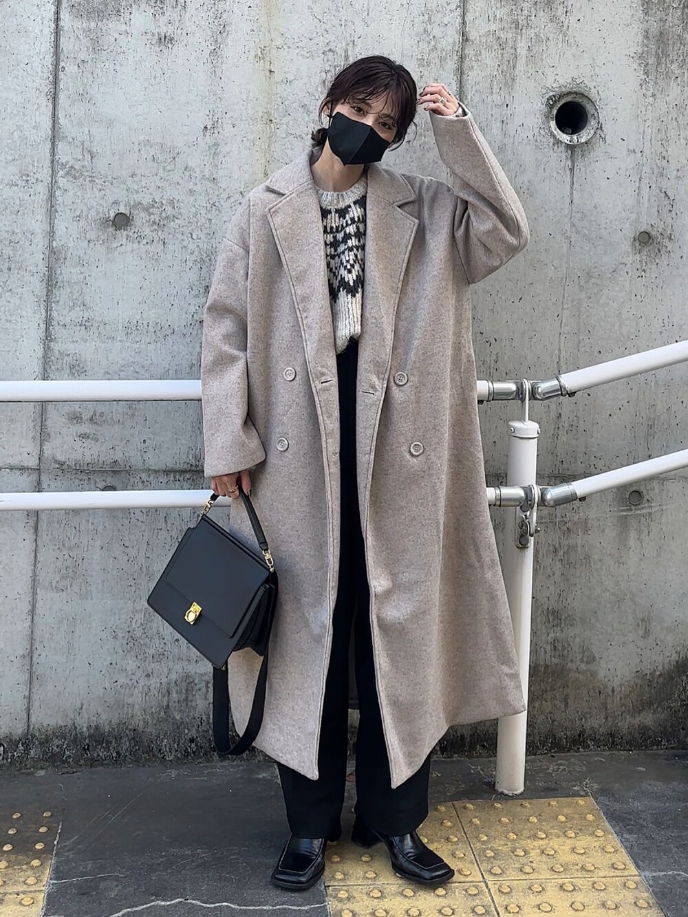 yun チェスターコート yun｜ap retroのチェスターコートを使ったコーディネート - WEAR