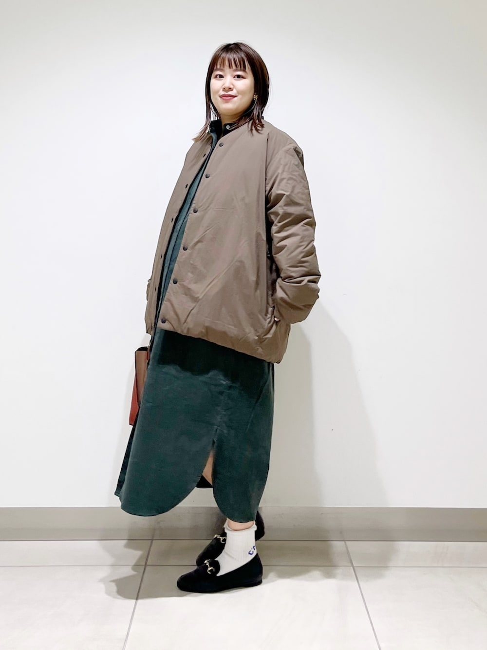 NANGA urban reseach インナーダウン　モカ　Mサイズ NANGA×URBAN RESEARCH DOORSインナーダウン モカ ダウンジャケット