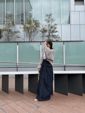 EDWIN×ETRETOKYO COREデニムハイライズサススカートを使った人気