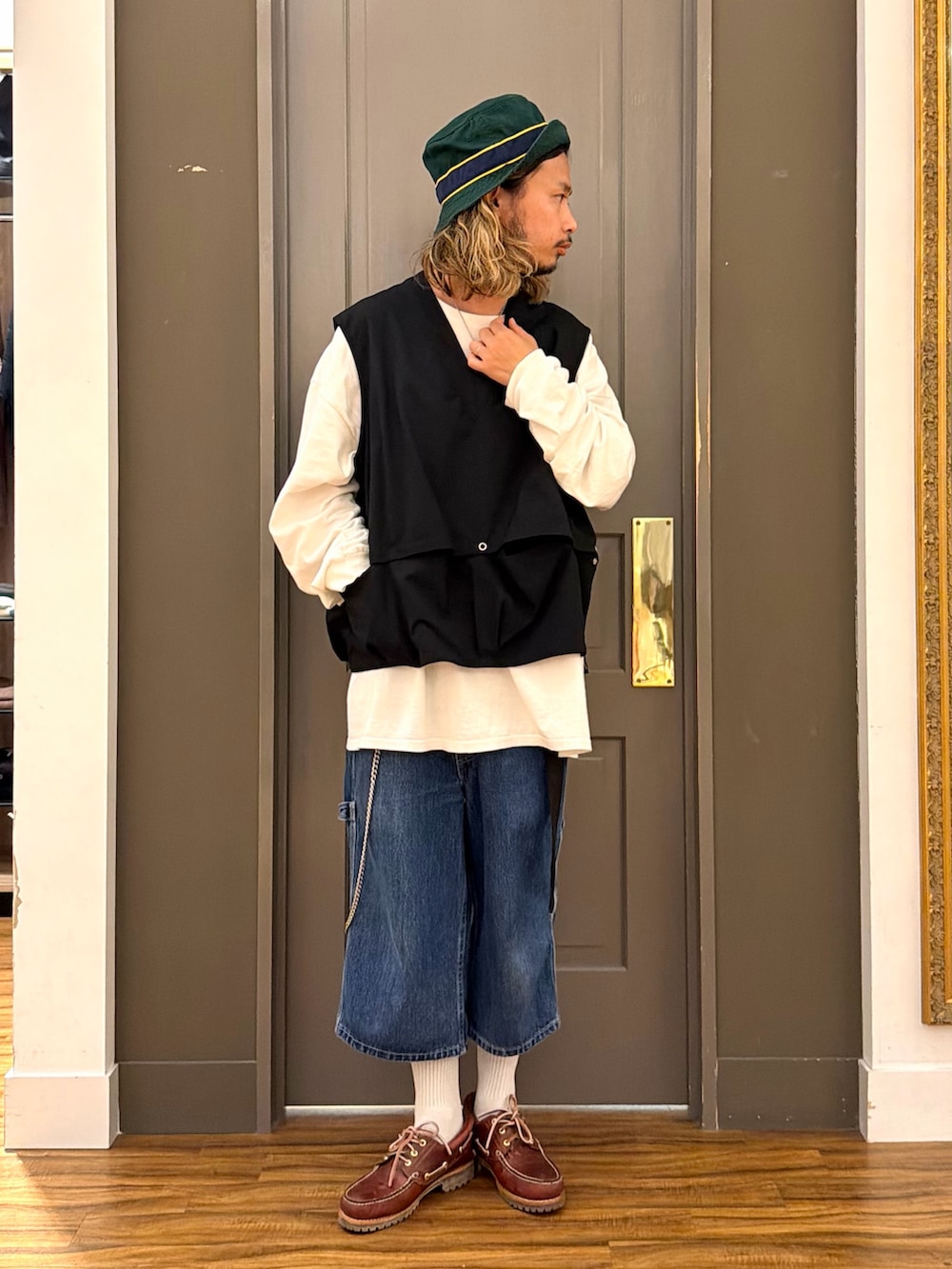 POLO RALPH LAURENのハットを使った「デニムパンツ」の人気