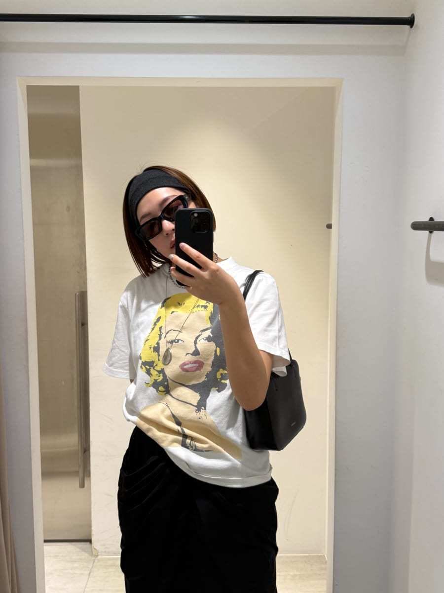 「モノトーン、高身長、骨格ストレート」｜「styling/の【セットアップ対応】レイヤードドレープスカート（スカート、ブラック系）」を使った、styling/さん（レディース・167cm）の夏コーディネートの2枚目の写真