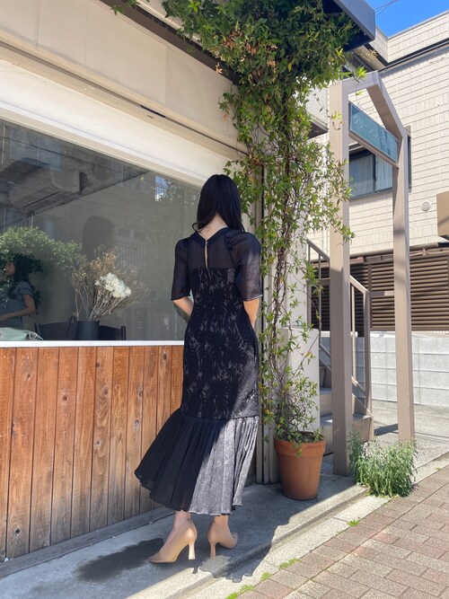 LAGUNAMOON ブラック ラグナムーン LAGUNAMOON 【WEB限定】LADYチュールドッキング