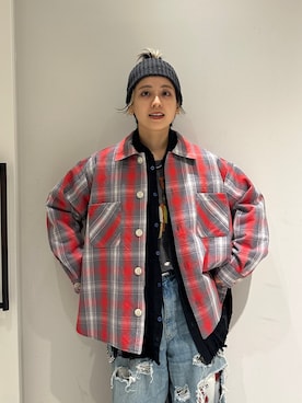 BIGMAC × BEAMS BOY / 別注 キルト ネルシャツ ジャケットを使った