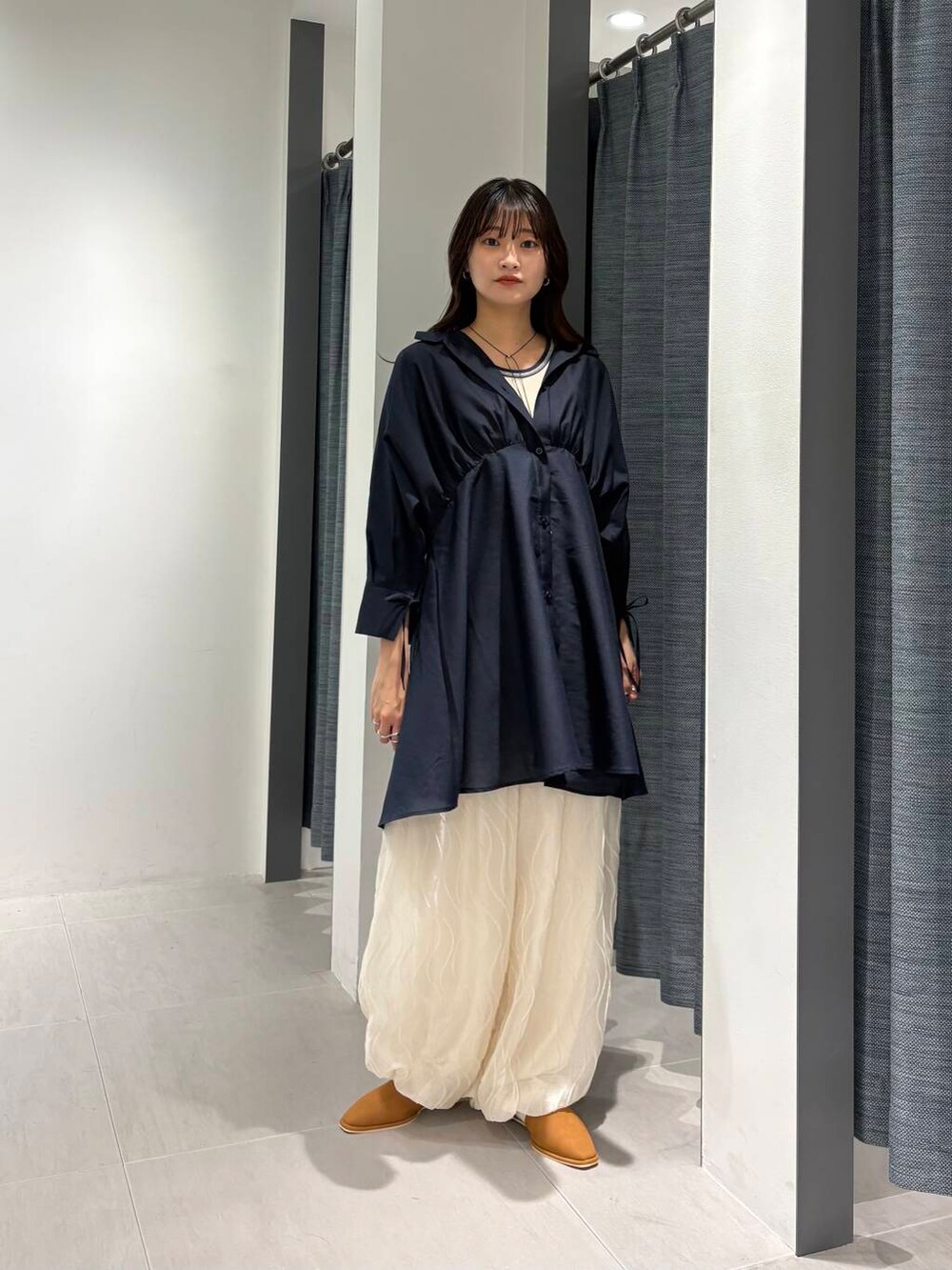 Hinaさんの「ウェーブバルーンパンツ（KBF）」を使ったコーディネートの2枚目の写真