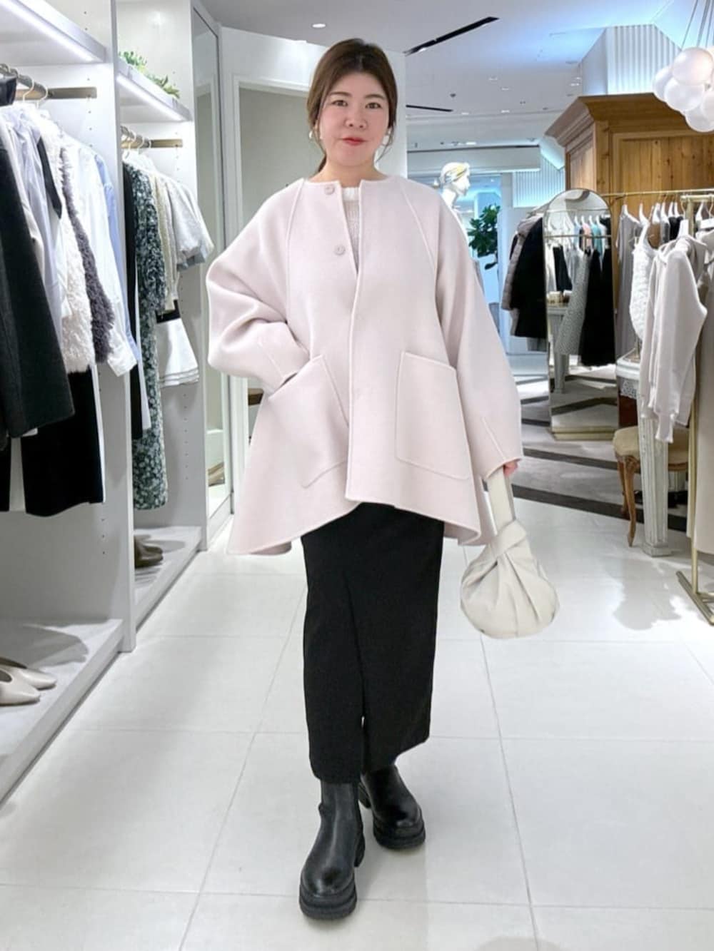 ラブティックボンボン ライトラグランフレアコート La boutique BonBon