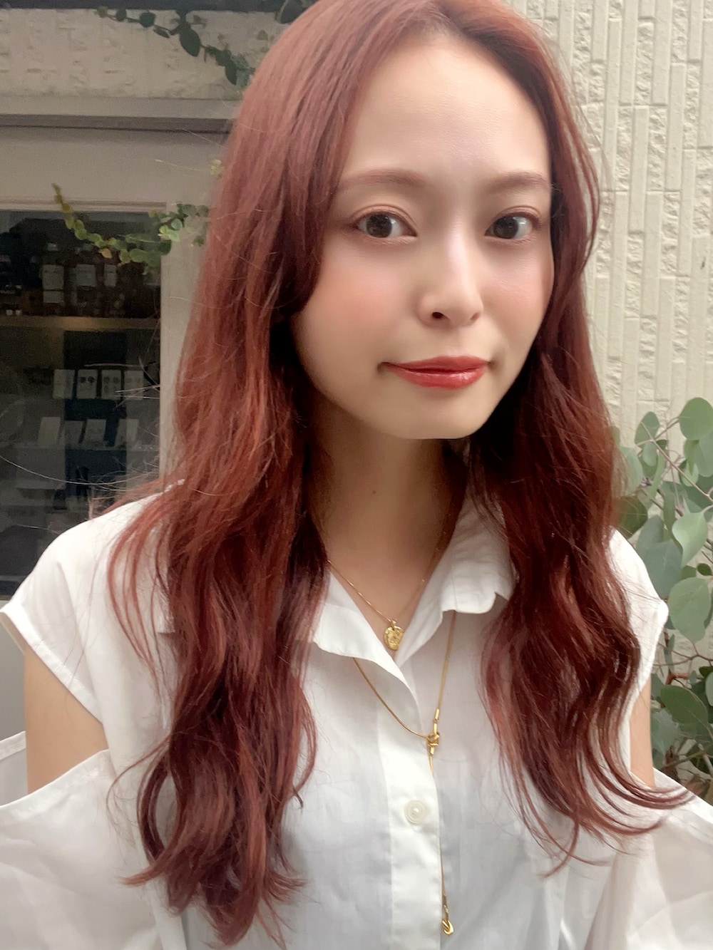 「このスタイルがお気に入り、今日のコスメと服、ハーフパンツ、厚底シューズ、厚底ブーツ、お出かけコーデ、きれいめカジュアル、シアートップス、モノトーン、夏コーデ、休日スタイル、アツいコーデ全部見せ、秋服まるっと大公開」|「MURUAのタックハーフパンツ(スラックス、ブラウン系)」を使った、maiさん(レディース・162cm)の夏コーディネートの2枚目の写真