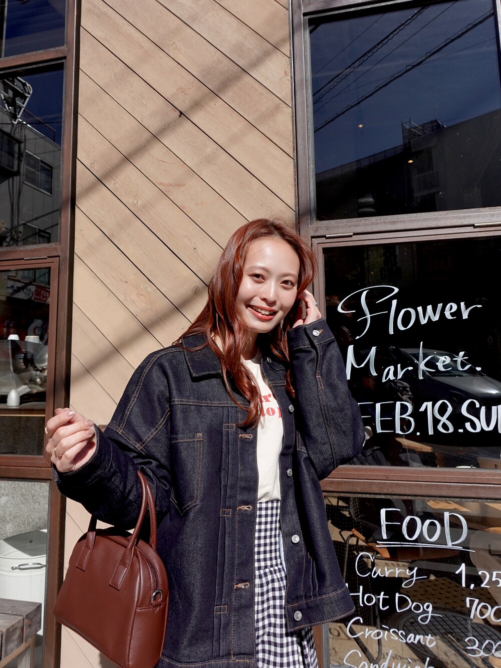 「今日のコスメと服、デニム、春アウター、デートコーデ、春コーデ、ローファー、プチプラ、春服みてみて、パステルカラー、お出かけコーデ、春のおしゃ見えテクニック、カジュアルコーデ、春のNewスタイル」｜「RANDAの3WAY ヒールアップシューズ（ローファー、ブラック系）」を使った、maiさん（レディース・162cm）の春コーディネートの2枚目の写真